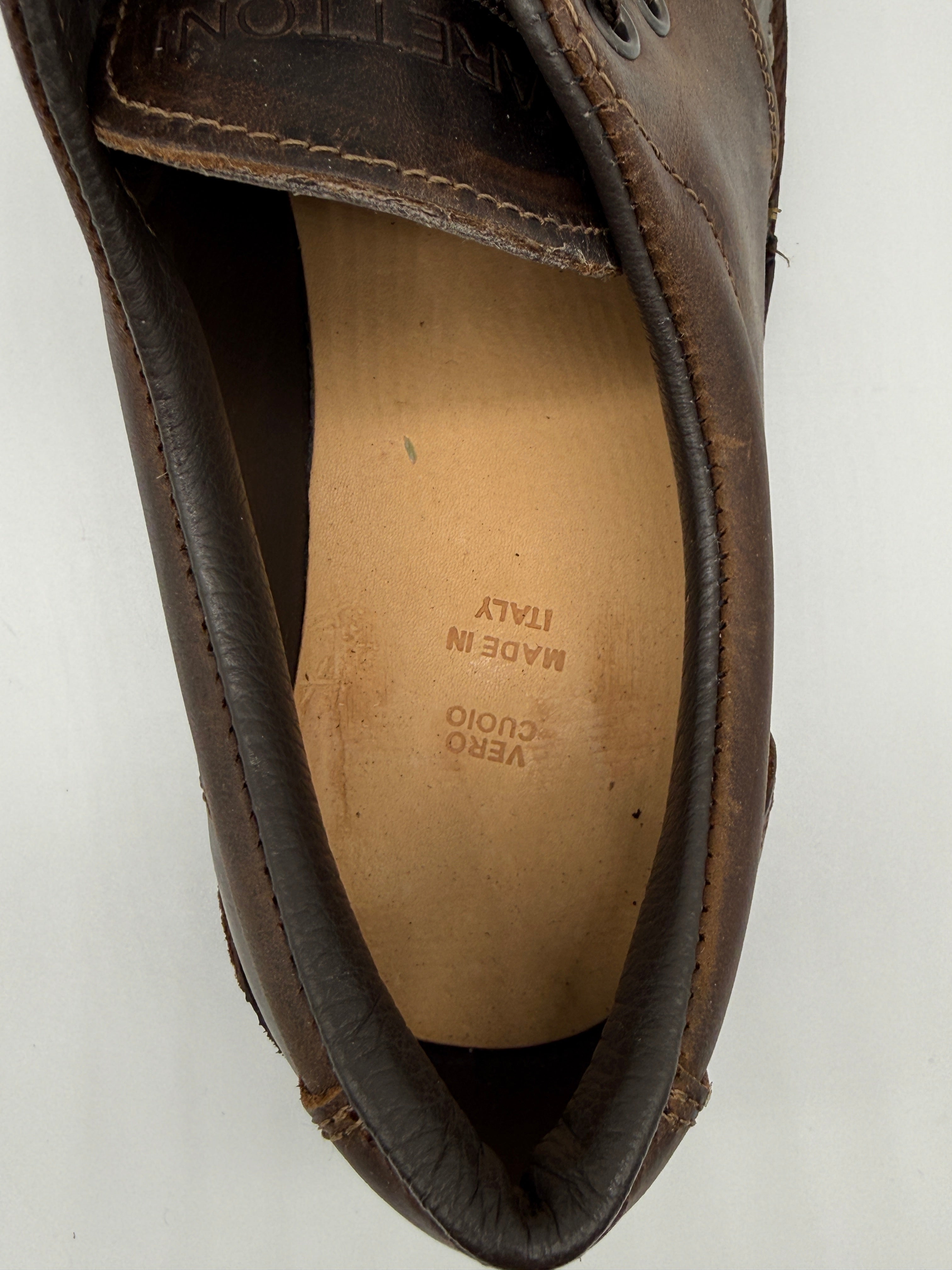 SCARPA BASSA CON DOPPIA CUCITURA VIBRAM PELLE CARETTONI